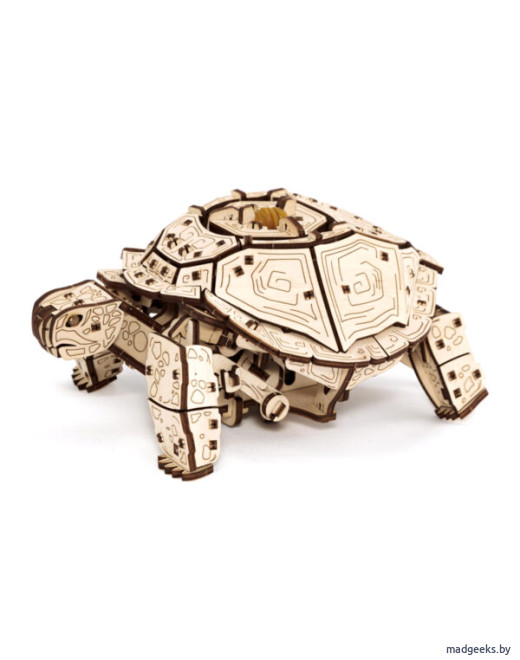 Деревянный 3D-конструктор Eco Wood Art Механическая Черепаха