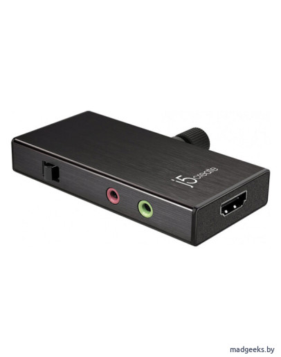 Внешняя карта видеозахвата j5create Live Capture HDMI / USB-C с Power Delivery для прямых трансляций