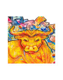 Деревянный пазл Unidragon Процветающий бык (31 × 35 см, 298 дет.)