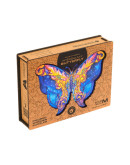 Деревянный пазл Unidragon Межгалактическая бабочка (21 × 35 см, 199 дет.)