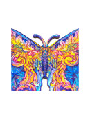 Деревянный пазл Unidragon Межгалактическая бабочка (15 × 26 см, 107 дет.)