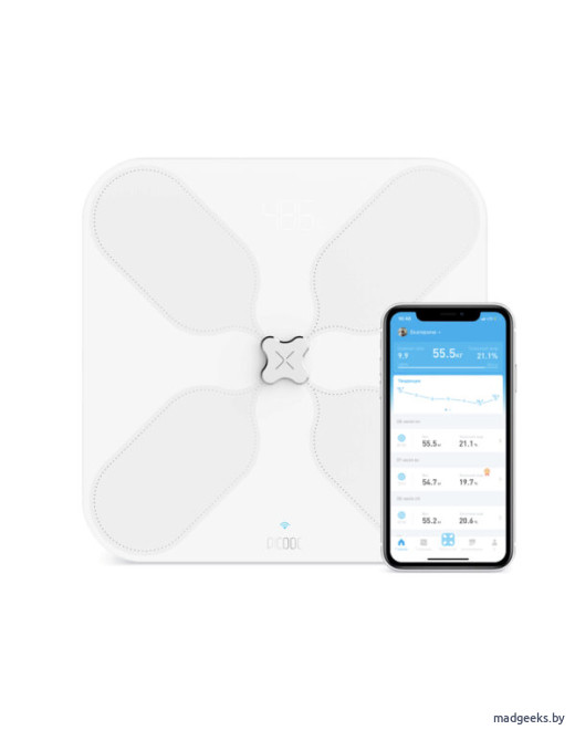Умные весы Picooc S3 V2 (Wi-Fi, Bluetooth, 33х33 см)