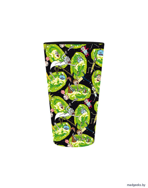 Бокал стеклянный ABYstyle Rick & Morty Portals ABYVER131