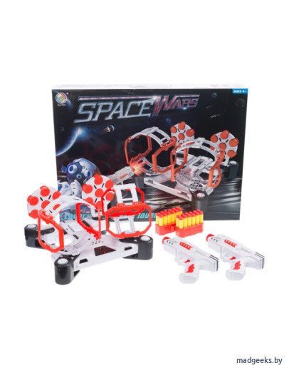 Игровой набор BLD TOYS Space Wars Стрельба из бластера по гравитрону с мишенями, звуковые эффекты