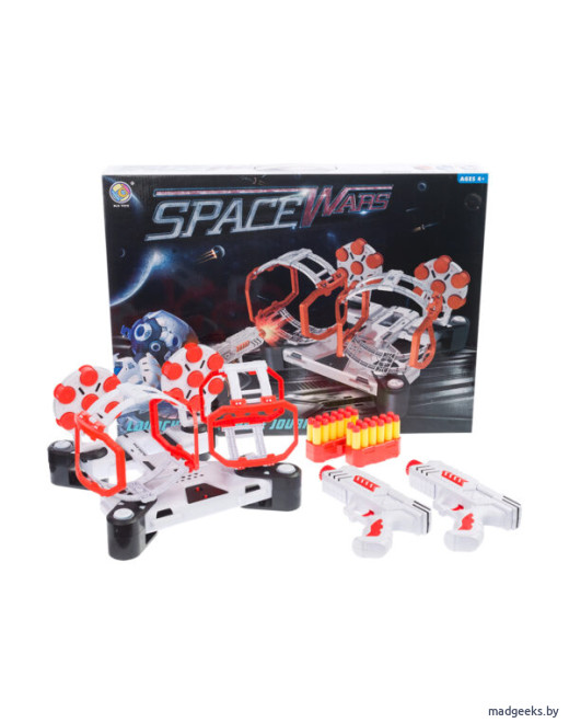 Игровой набор BLD TOYS Space Wars Стрельба из бластера по гравитрону с мишенями, звуковые эффекты