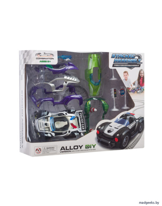Машинка-конструктор KLX TOYS Полиция Modified со звуками
