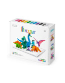 Легкий пластилин для лепки HEY CLAY «Залипаки» Динозавры (18 баночек)