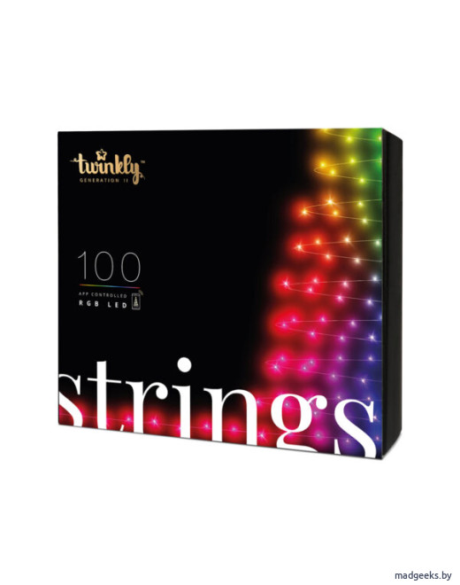 Smart-гирлянда Twinkly Strings TWS100STP-BEU (100 LED, Bluetooth + Wi-Fi)
