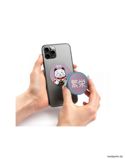 Магнитный держатель для телефона IMStick Lucky Cat
