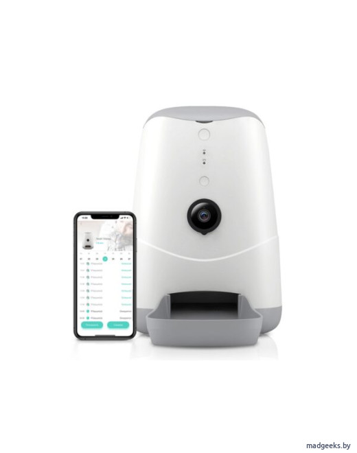 Умная автоматическая кормушка с Wi-Fi и камерой для кошек и собак Petoneer Nutri Vision Feeder