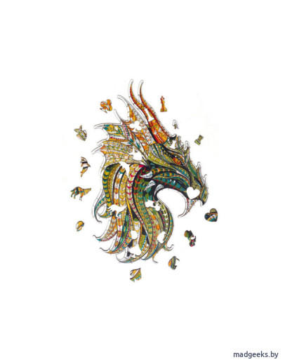 Деревянный пазл Артвентура Китайский дракон