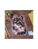 Деревянный пазл Артвентура Серый волк