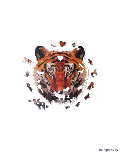Деревянный пазл Артвентура Взгляд тигра