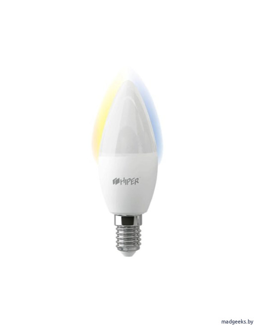 Умная LED лампочка Wi-Fi HIPER IoT C1 White