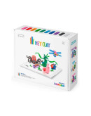 Легкий пластилин для лепки HEY CLAY «Залипаки» Букашки (18 баночек)