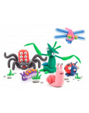 Легкий пластилин для лепки HEY CLAY «Залипаки» Букашки (18 баночек)