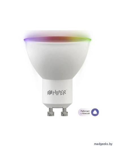 Умная LED GU10 лампочка Wi-Fi HIPER IoT B1 RGB
