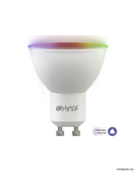 Умная LED GU10 лампочка Wi-Fi HIPER IoT B1 RGB