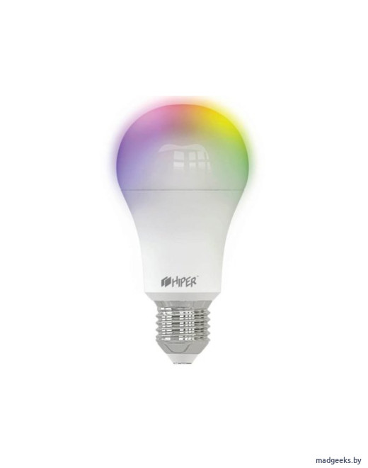 Умная LED E27 лампочка Wi-Fi HIPER IoT A61 RGB