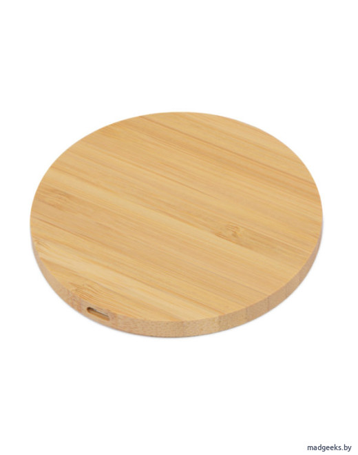 Беспроводное зарядное устройство из бамбука Bamboo collection Cap