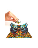 Деревянный пазл Unidragon Чарующая сова (21 × 15 см, 101 дет.)