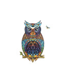 Деревянный пазл Unidragon Чарующая сова (21 × 15 см, 101 дет.)