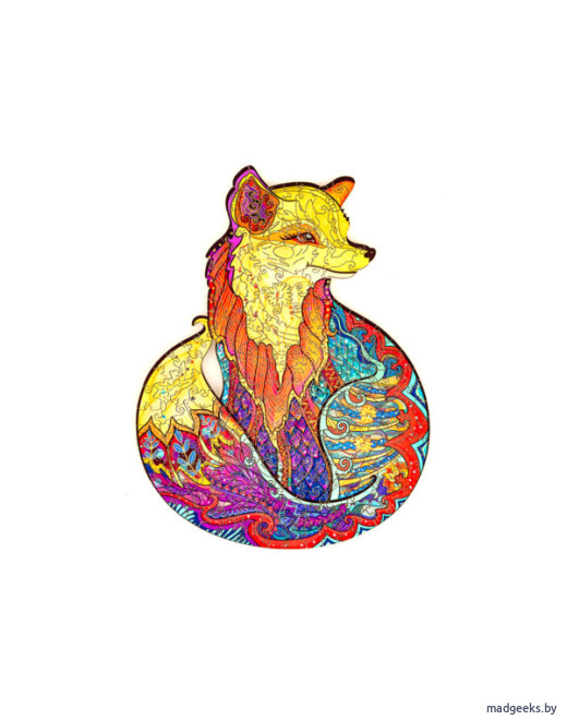Деревянный пазл Unidragon Обольстительная Лисичка (40 × 31 см, 332 дет.)
