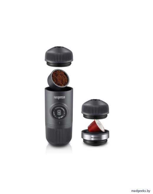Комплект из портативной кофемашины Wacaco Nanopresso и адаптера Wacaco Nanopresso NS