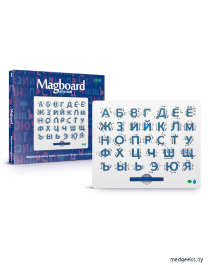 Планшет для рисования магнитами Magboard Алфавит