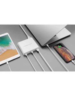 Сетевое зарядное устройство Hyper HyperJuice Dual USB-C Charger с QC 3.0 USB-A