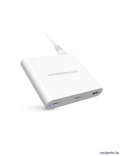 Сетевое зарядное устройство Hyper HyperJuice Dual USB-C Charger с QC 3.0 USB-A