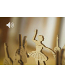 Сборная музыкальная шкатулка Wood Trick Танцующие балерины