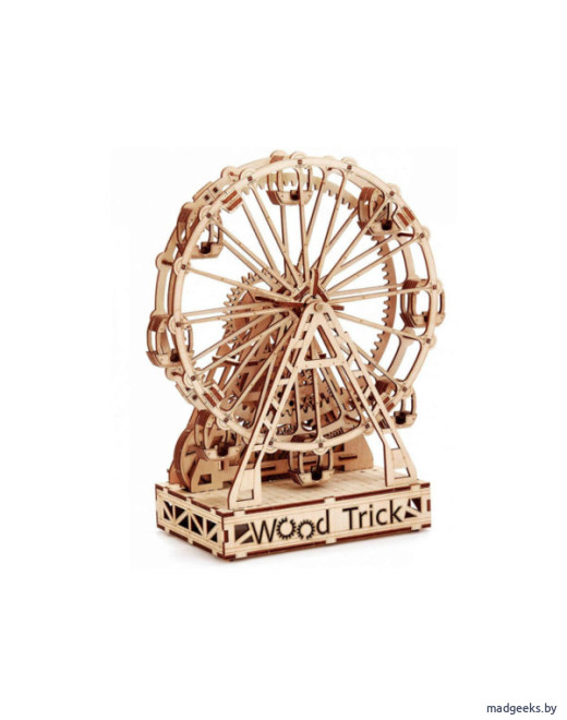 Механическая сборная модель Wood Trick Механическое колесо обозрения