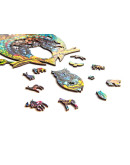 Деревянный пазл Unidragon Чарующая сова (35 × 21 см, 187 дет.)