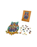 Деревянный пазл Unidragon Чарующая сова (35 × 21 см, 187 дет.)