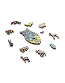 Деревянный пазл Unidragon Чарующая сова (35 × 21 см, 187 дет.)