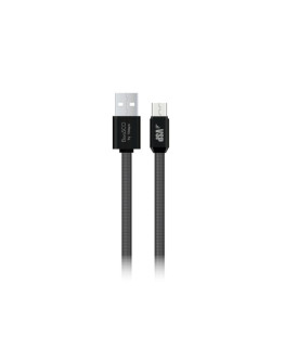 Дата-кабель в нейлоновой оплетке BoraSCO (VSP) USB / microUSB, 3 А (1 м)