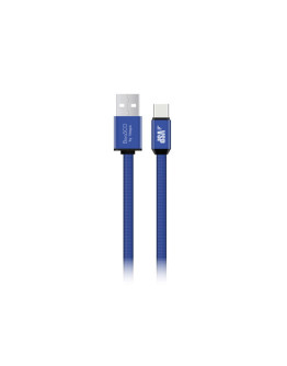 Дата-кабель в нейлоновой оплетке BoraSCO (VSP) USB / Type-C, 3 А (1 м)