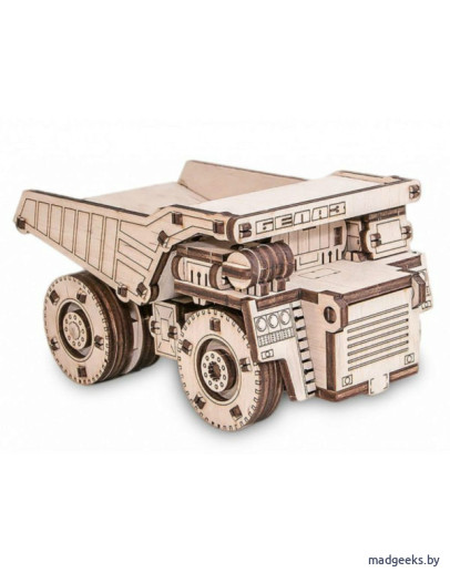 Деревянный 3D-конструктор Eco Wood Art BELAZ MINI