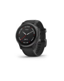 Спортивные часы Garmin Fenix 6S Sapphire серые DLC с черным ремешком