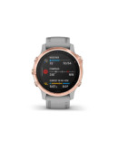 Спортивные часы Garmin Fenix 6S Sapphire розовое золото с серым ремешком