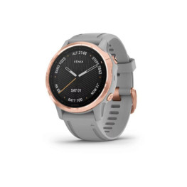 Спортивные часы Garmin Fenix 6S Sapphire розовое золото с серым ремешком