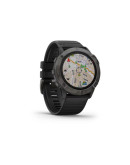 Спортивные часы Garmin Fenix 6X Sapphire серые DLC с черным ремешком