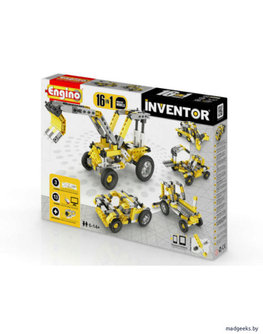 Конструктор Engino PICO BUILDS/INVENTOR Спецтехника (16 моделей)