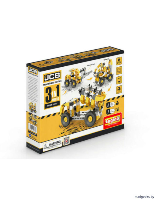 Конструктор Engino JCB Набор из 3 моделей. Самосвал