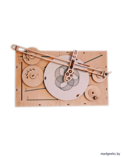 Деревянный 3D-конструктор UNIWOOD Машина для рисования UNIGRAPH