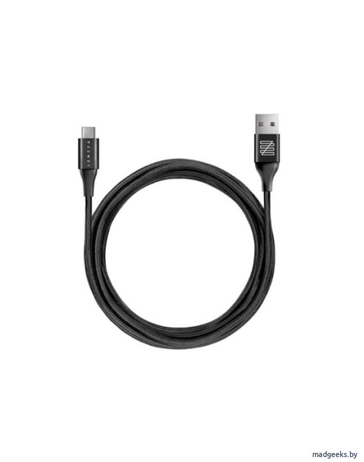 Кабель Lenzza Nylon Braided USB Type-C (кевларовый, 2 м)