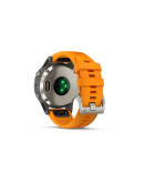 Спортивные часы Garmin Fenix 5 Plus Sapphire титановые с оранжевым ремешком
