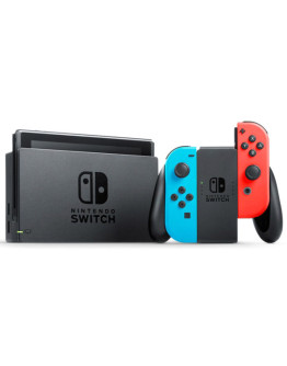 Комплект Nintendo Switch (неоновый красный / неоновый синий) + Mario Kart 8 Deluxe