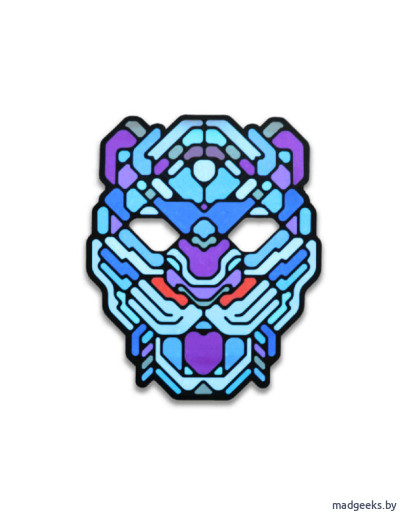 Cветовая маска с датчиком звука GeekMask Cyber Tiger